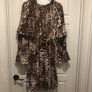 Leopard Long sleeve dress.